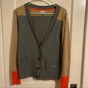 2 for $20 - Neutral Cardigan with a Pop of Color